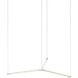 Z-Bar LED 27.3 inch Silver Pendant Ceiling Light, Trio